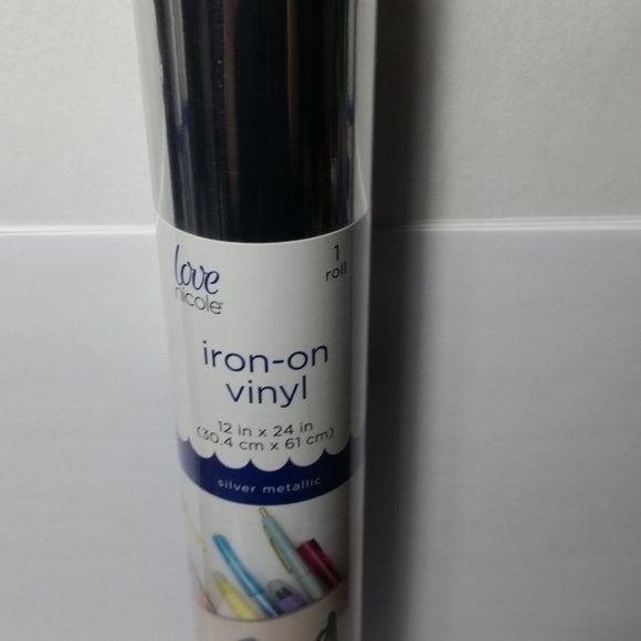 4 Iron on Vinyl Silver Metallic - Picture 3 of 7